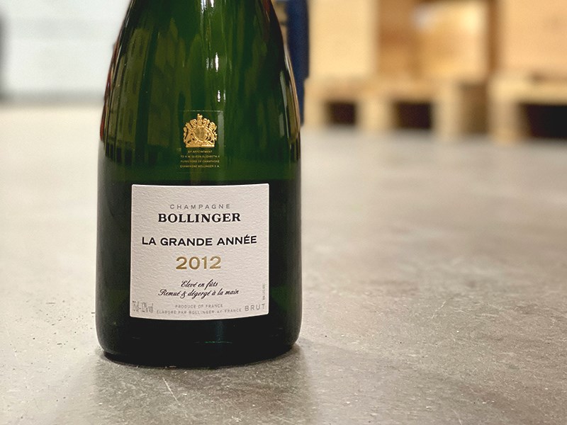 Bollinger Grande Année 2012 – solo el segundo champán en colocarse en la lista Top 10 de Wine Spectator